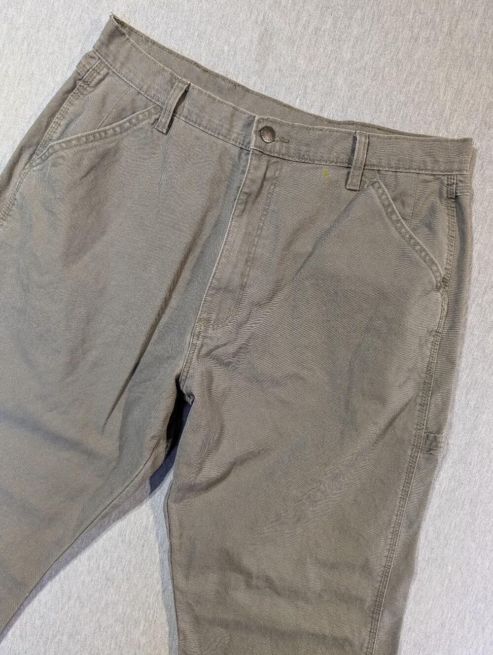 Rustler Canvas Carpenter Pants Men's 32 X 32 Grey